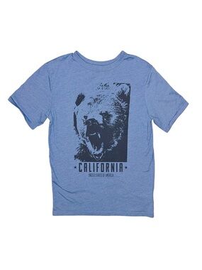 GAP Boy's Blue Graphic Short Sleeve Shirt Size Large 10